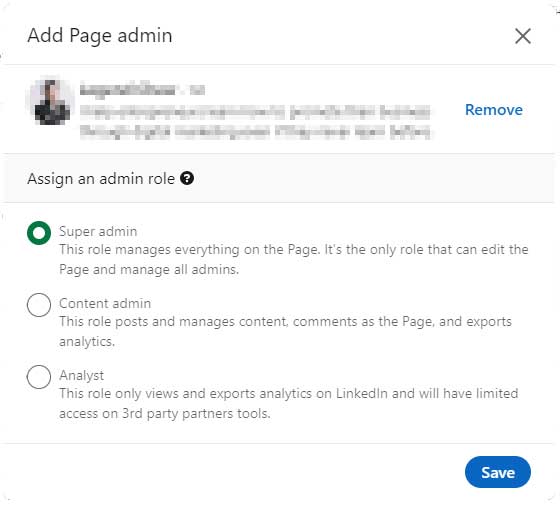 Linkedin Add Page Admin